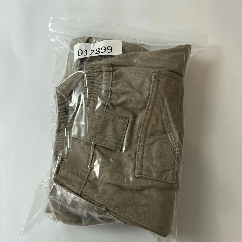 Gravel Gear Pants Mens 34x30 Beige Canvas Cargo Relaxed Fit Workwear Utility